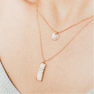 Double Pendant Necklace